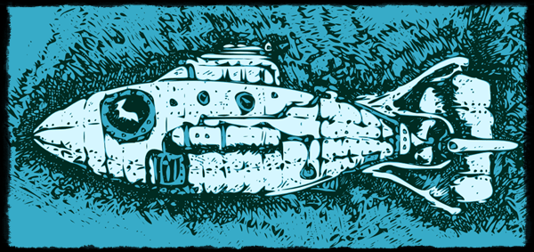 Trout Art: Steampunk Trout&nbsp;Submarine